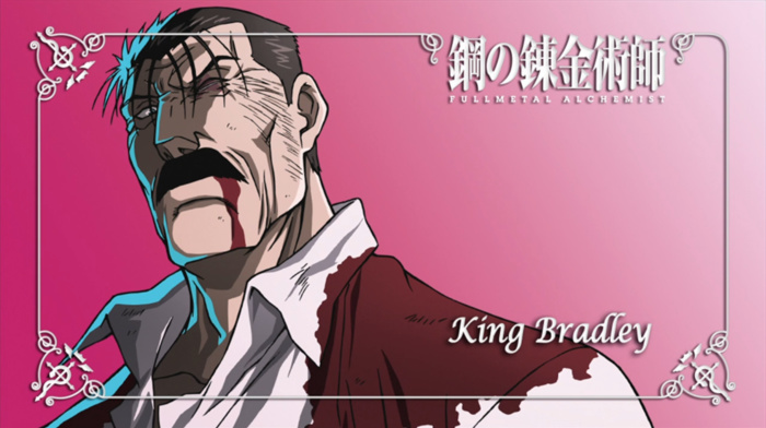 King Bradley, Fullmetal Alchemist Brotherhood, homunculus