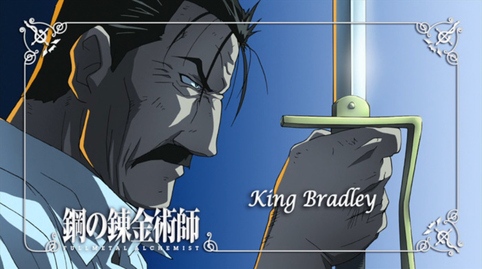 King Bradley, Fullmetal Alchemist Brotherhood, homunculus