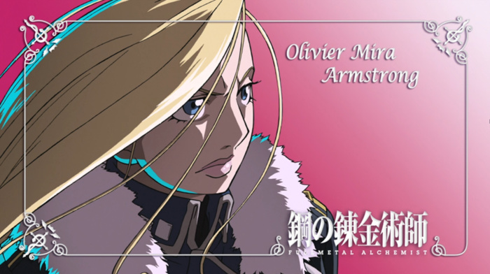 Fullmetal Alchemist Brotherhood, Olivier Milla Armstrong