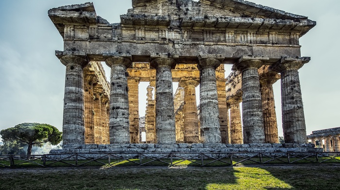 ruins, Italy, temple
