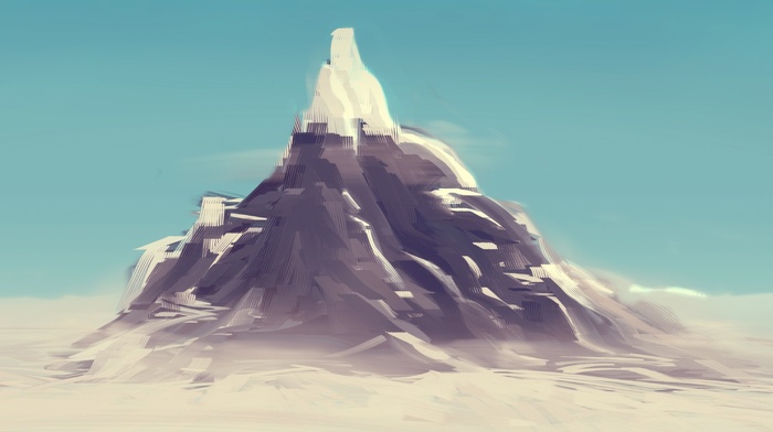 mountains, digital art