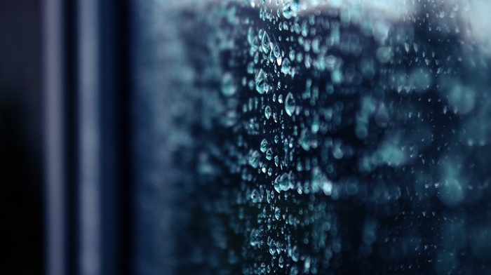 rain, bokeh, water on glass, water drops, macro, depth of field