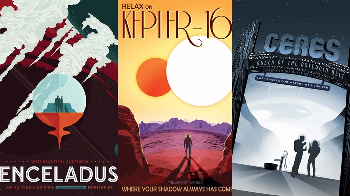NASA, the expanse, Travel posters