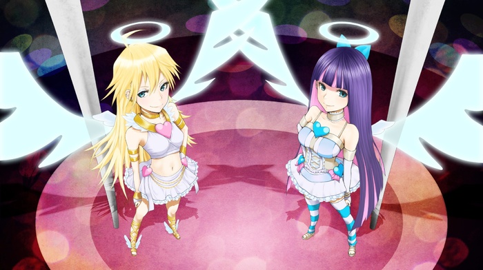 angel, stockings, Anarchy Panty, anime, Anarchy Stocking, Panty and Stocking with Garterbelt