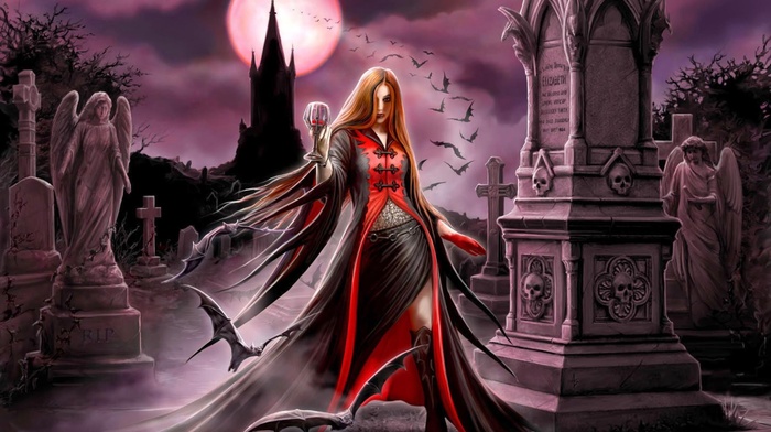 vampires, artwork, fantasy art