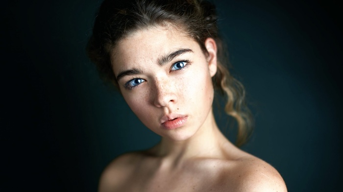 portrait, face, girl