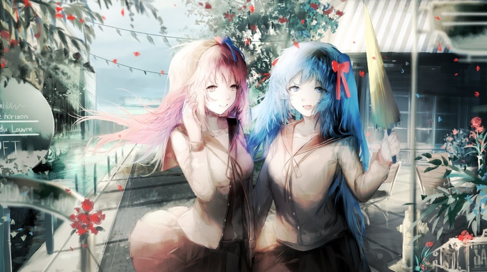 Vocaloid, Hatsune Miku, anime, Megurine Luka, anime girls