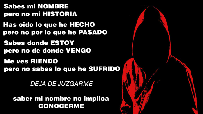 Anonymous, Spanish, text