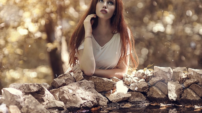 girl, stones, girl outdoors, model, Valentina Galassi, Alessandro Di Cicco