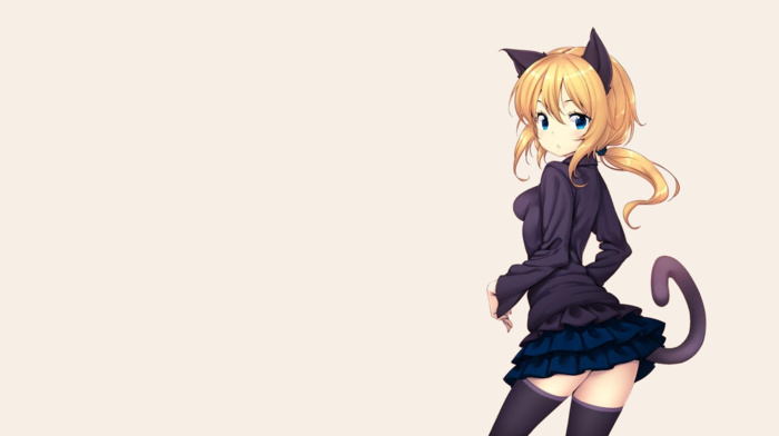 cat girl, original characters, anime, nekomimi, anime girls