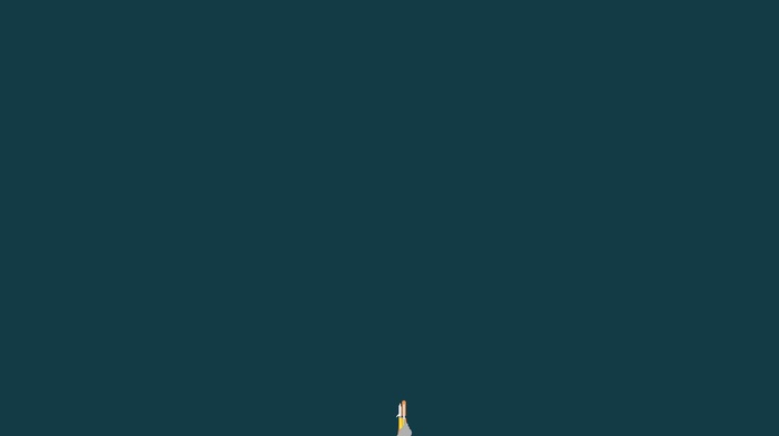 space, Rocket, minimalism, green background, Launch, space shuttle