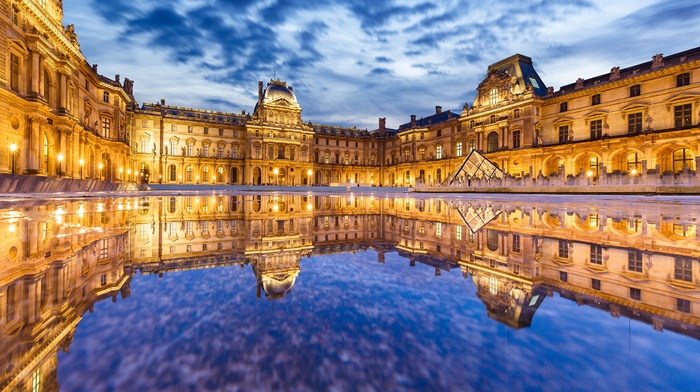 city, Paris, France, Louvre