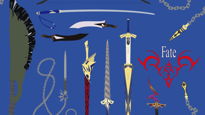 vector, weapon, illustration, fantasy weapon, FateStay Night, fate series, anime
