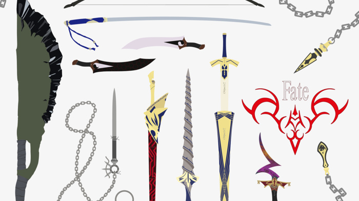 fantasy weapon, anime, vector, fate series, illustration, weapon, FateStay Night, anime vectors