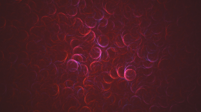 bubbles, red, abstract