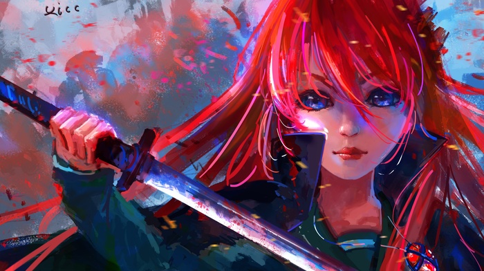 weapon, sword, anime, anime girls, Shakugan no Shana