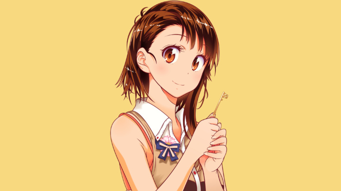 nisekoi, anime vectors, simple background, onodera kosaki, blushing, anime girls