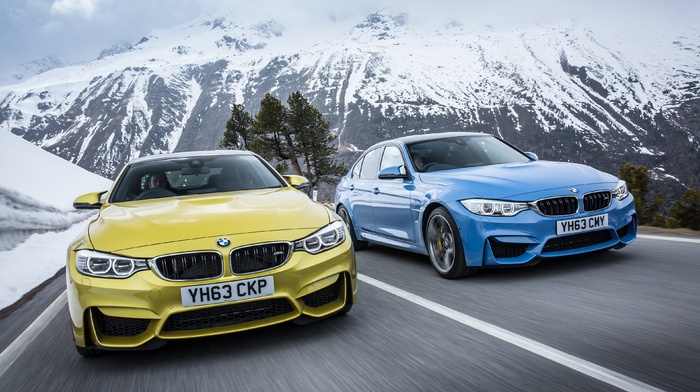 road, motion blur, car, BMW M4, vehicle