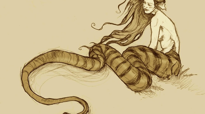 fantasy art, Naga