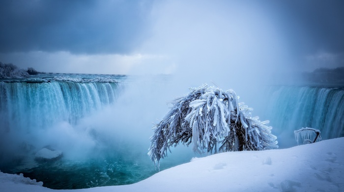 winter, Niagara Falls, waterfall