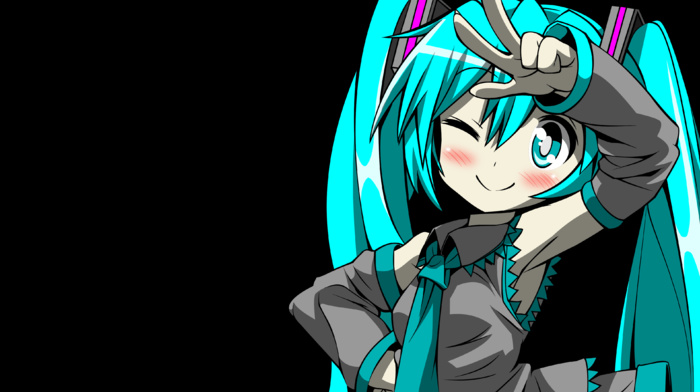 anime girls, Vocaloid, Hatsune Miku, anime