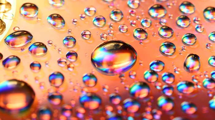 colorful, reflection, lights, closeup, glass, depth of field, water drops, macro, water