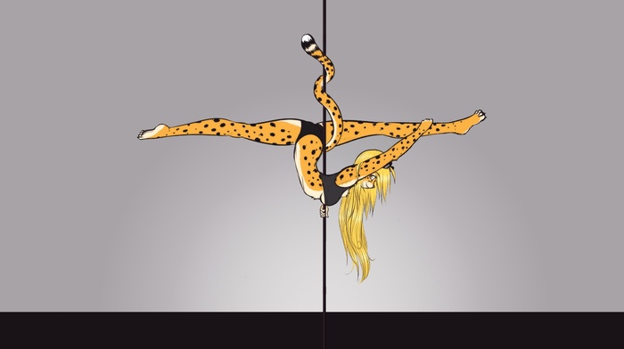 furry, pole dancing