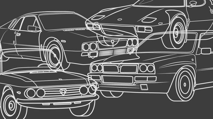 Lancia Delta, vector, rally cars, Rally, Lancia Stratos, car, illusions