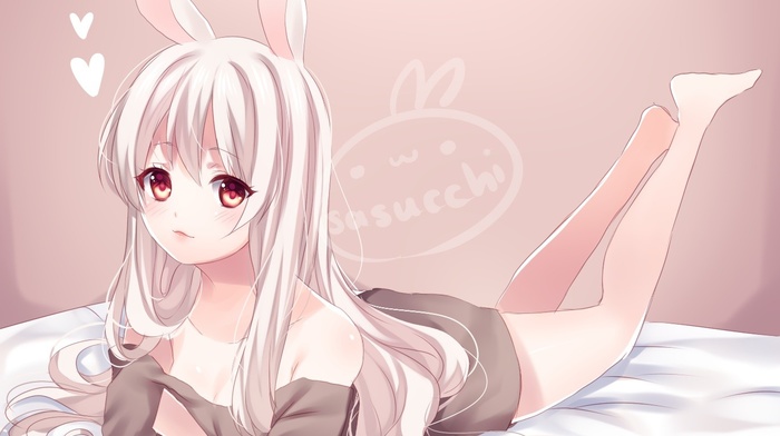 anime, anime girls, bunny ears