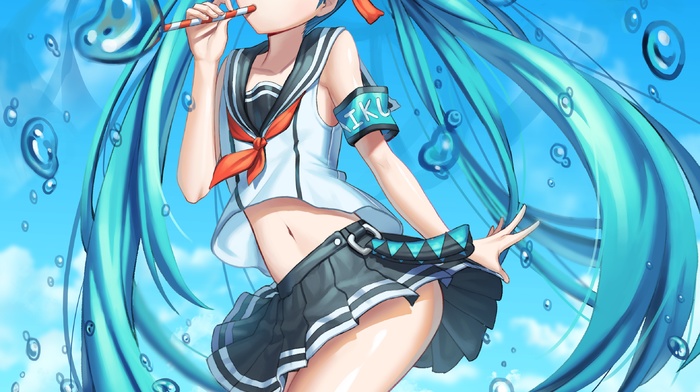 Hatsune Miku, Vocaloid, anime, anime girls