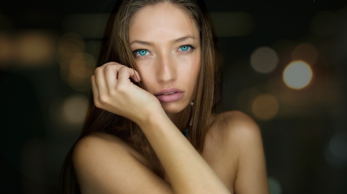 brunette, blue eyes, Artepura Fotografie