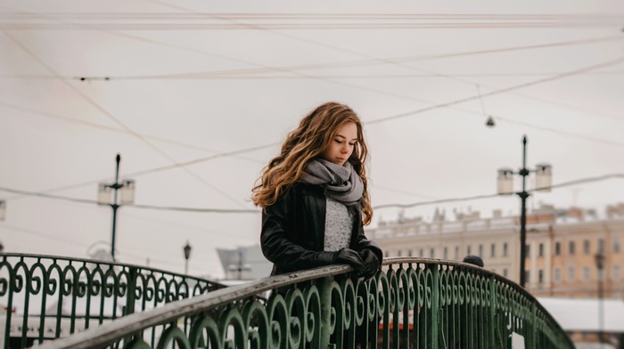 girl, bridge