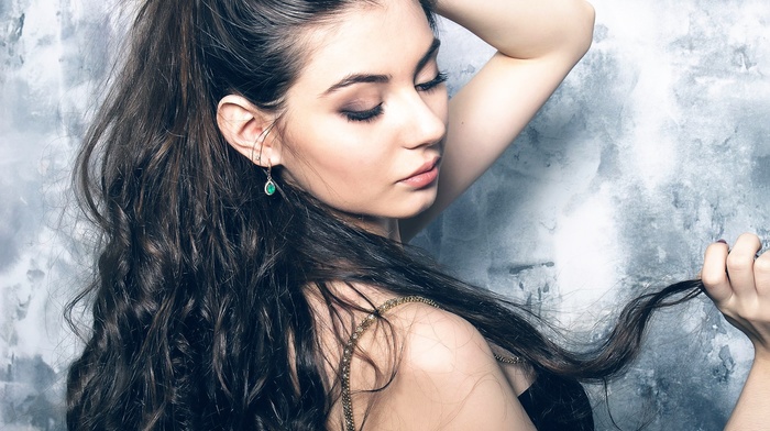 long hair, face, girl, model
