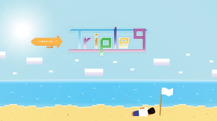 pixels, vector art, 999, video games, island, android games, animated movies, androids, Triple 9, alone, summer, beach