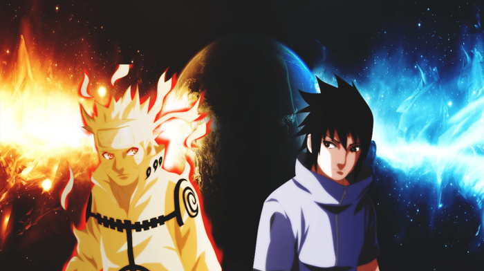Naruto Shippuuden, Uzumaki Naruto, Uchiha Sasuke