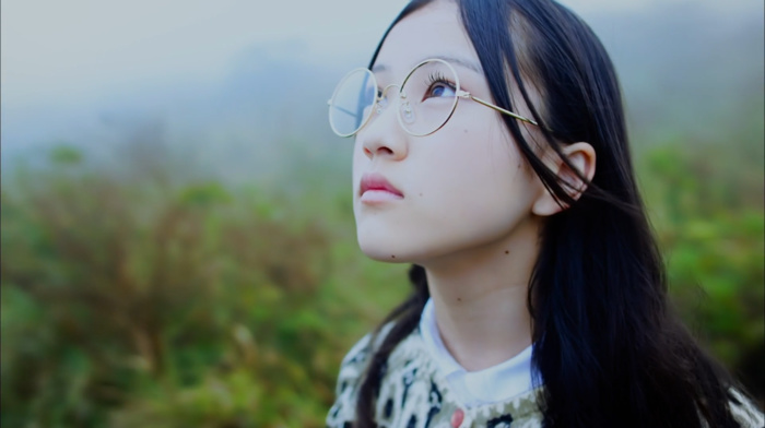 black hair, Nogizaka46, brunette, Asian, girl with glasses, looking up, girl