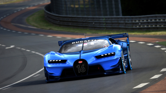 Gran Turismo 6, video games, race tracks, Bugatti Vision Gran Turismo, Super Car, car, vehicle