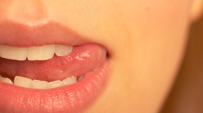 tongues, girl, mouths, closeup