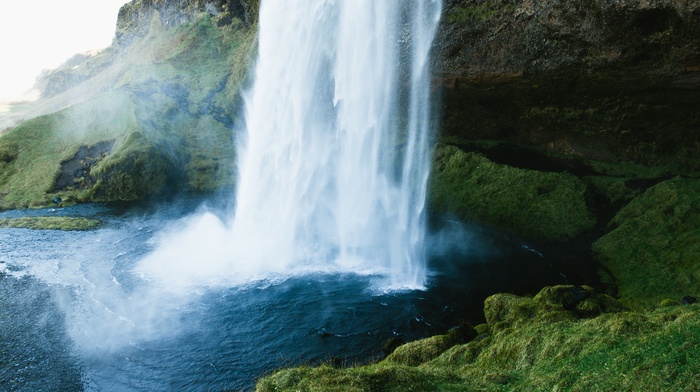 nature, landscape, Iceland, waterfall
