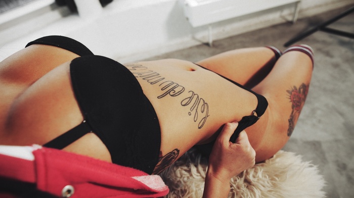 girl, model, tattoo