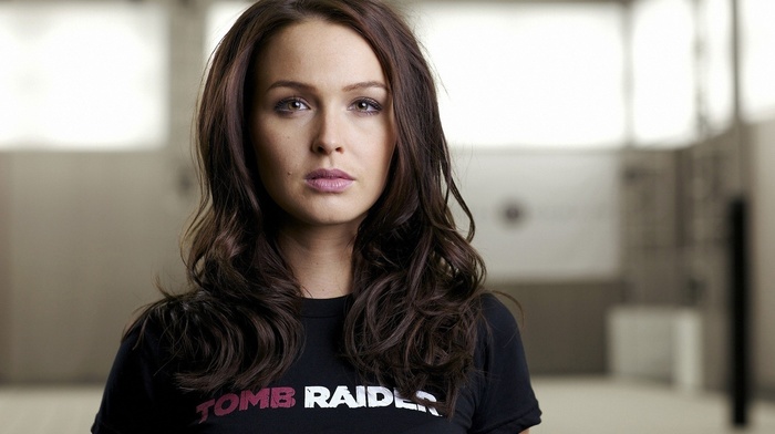 lips, eyes, Camilla Luddington, Tomb Raider, girl