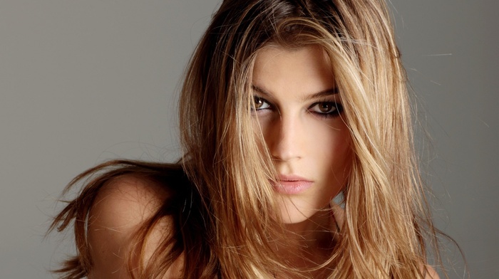 eyes, long hair, girl