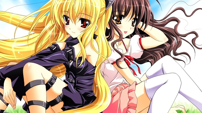 anime girls, Yuuki Mikan, Golden Darkness, To Love, ru, anime