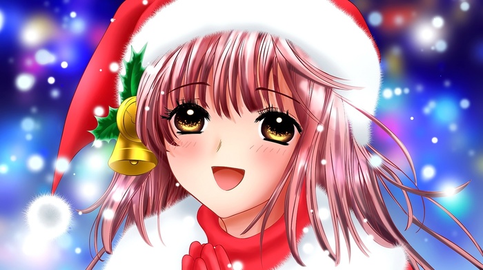 Hanato Kobato, Christmas, snow, Kobato, hair ornament, anime, anime girls