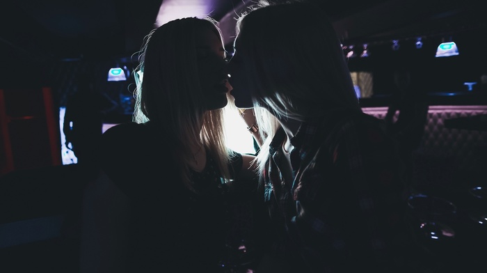 girl, lesbians, kissing