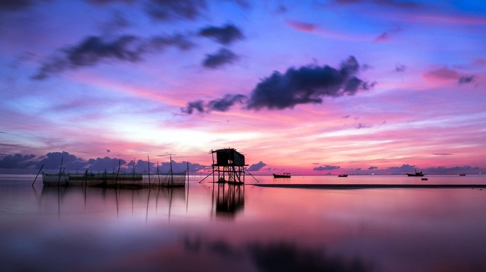 nature, clouds, water