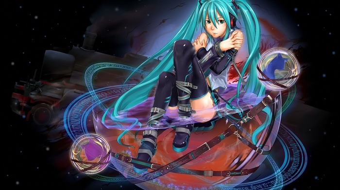 anime girls, Vocaloid, Hatsune Miku, anime