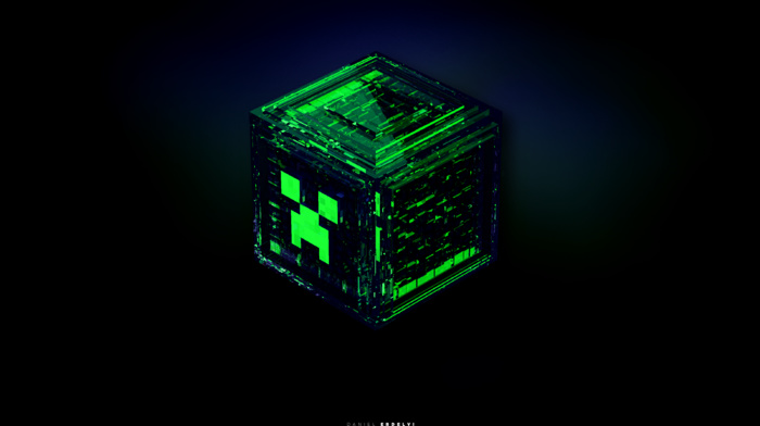 green, creeper, Minecraft
