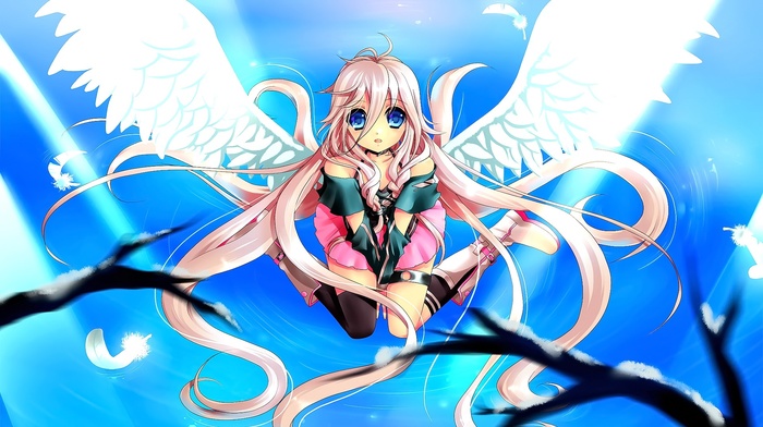 wings, anime, anime girls, Vocaloid, ia vocaloid