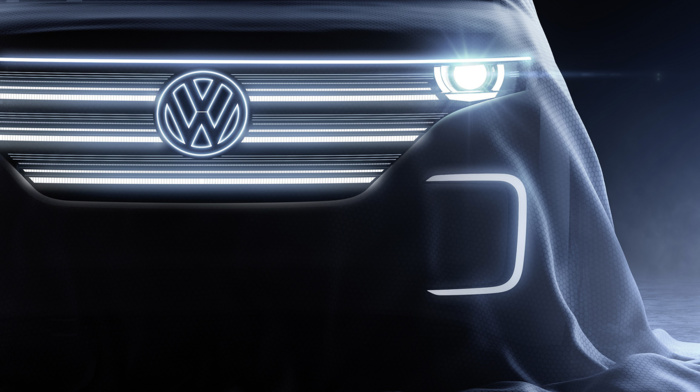 Volkswagen, electric car, lights, car, vehicle, concept cars